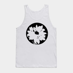 Simple monochrome circle flower Tank Top